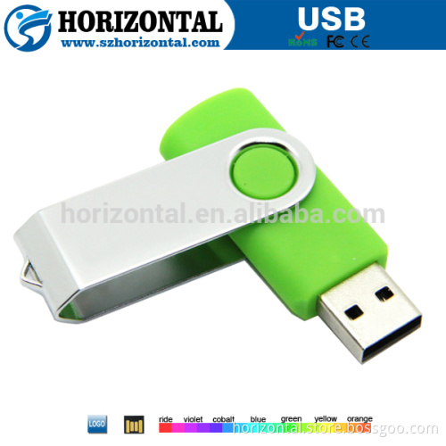 2.0 interface colorful Swivel USB Key with free engrave logo